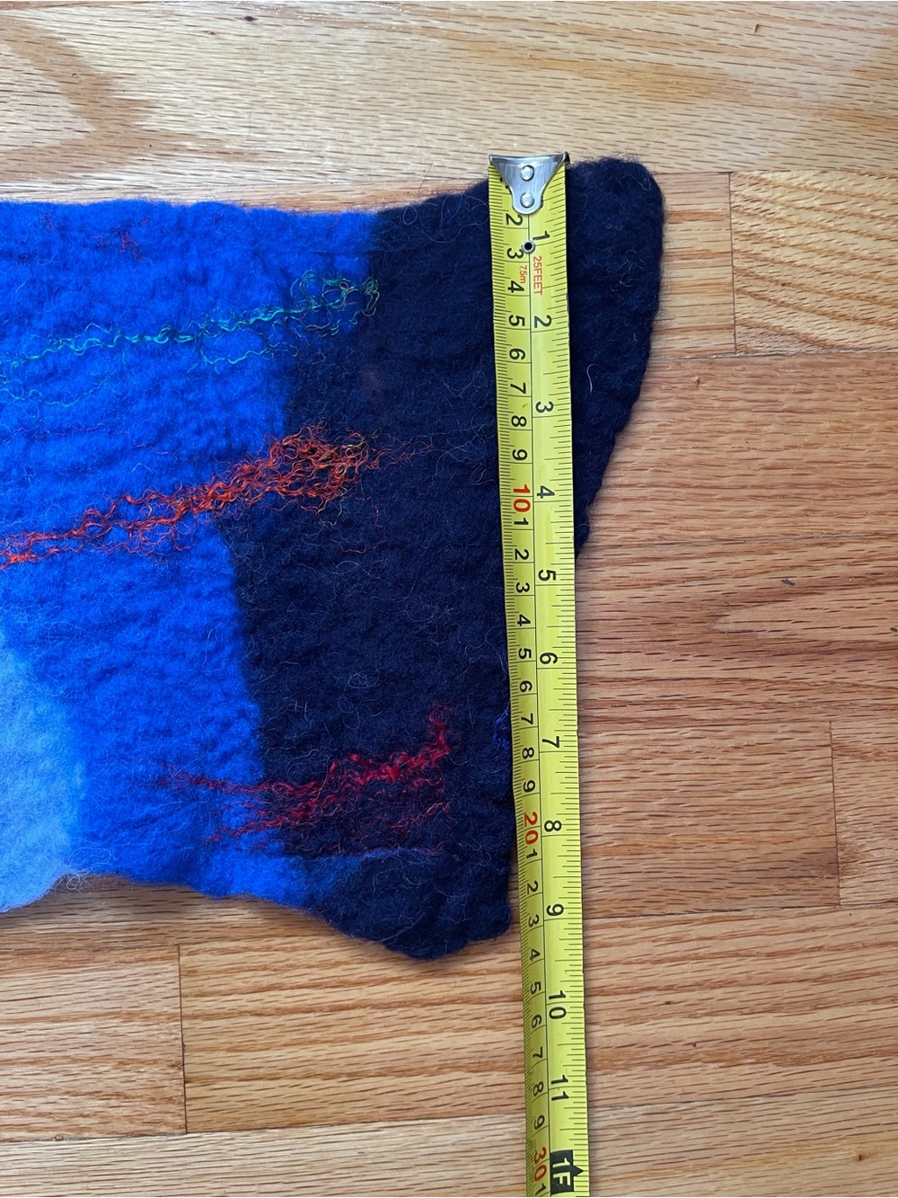 Colorful Hand-Felted Wool Scarf - Multi Color - Picture 15 of 15